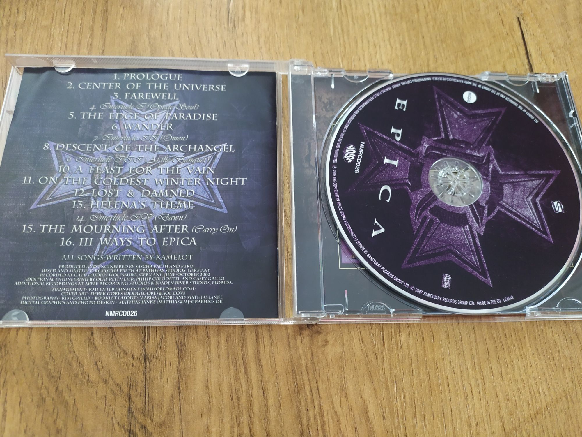 Kamelot Epica cd
