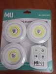 Conjunto de 3 luzes led com comando à distância