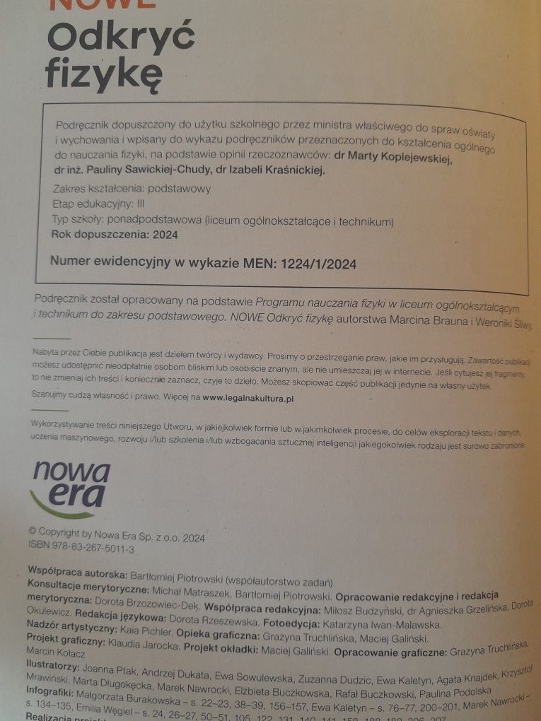 Odkryć fizykę , fizyka klasa 1