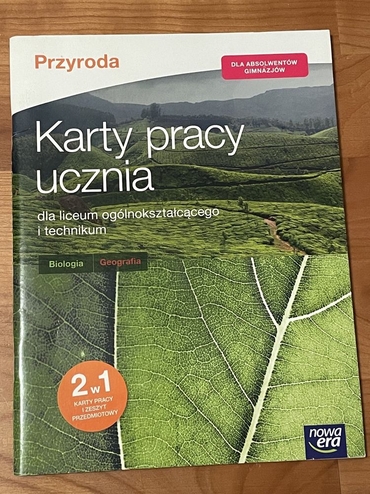 Karty pracy ucznia przyroda Nowa era