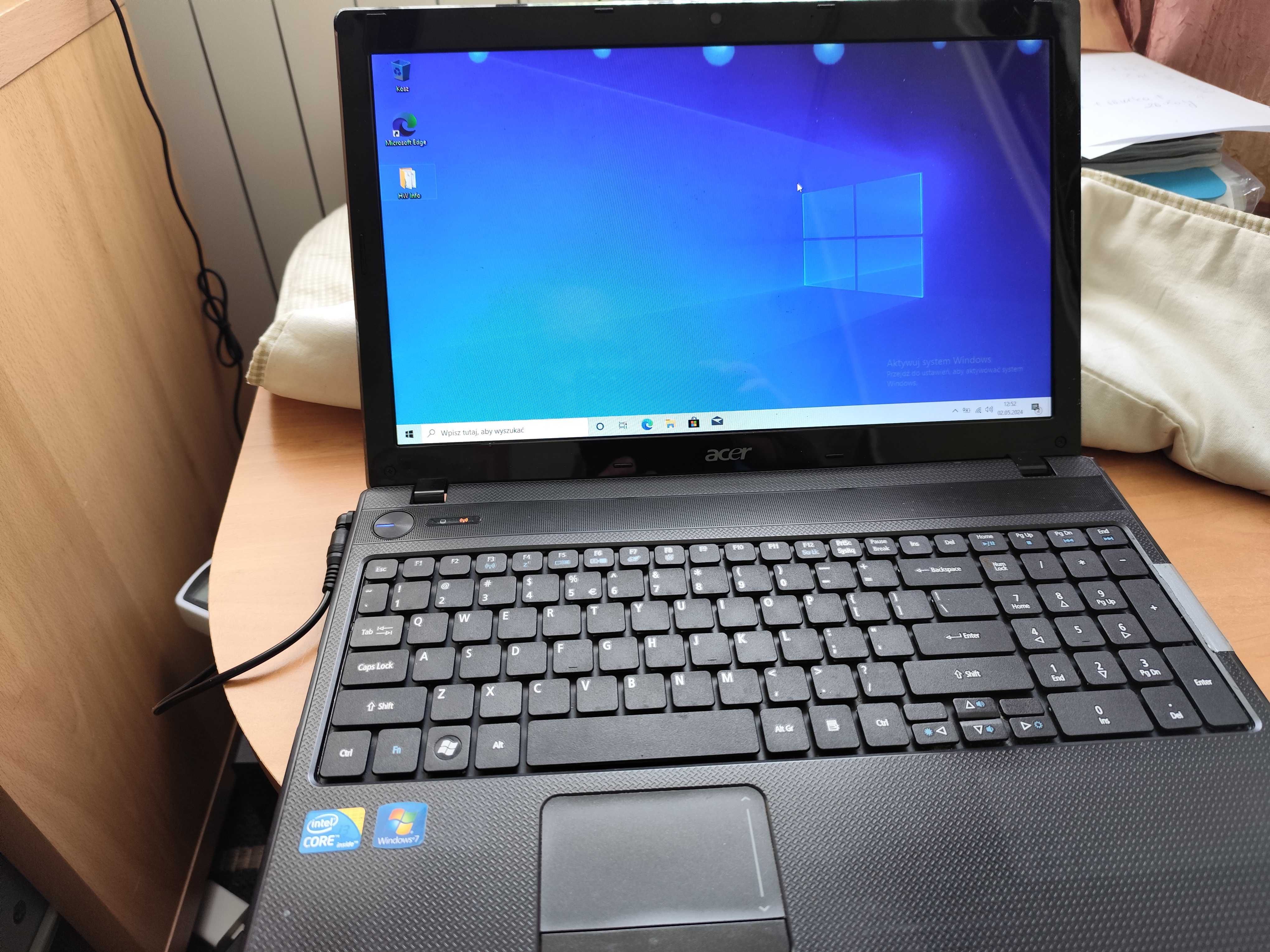 Acer Travelmate 5742G - laptop plus ładowarka