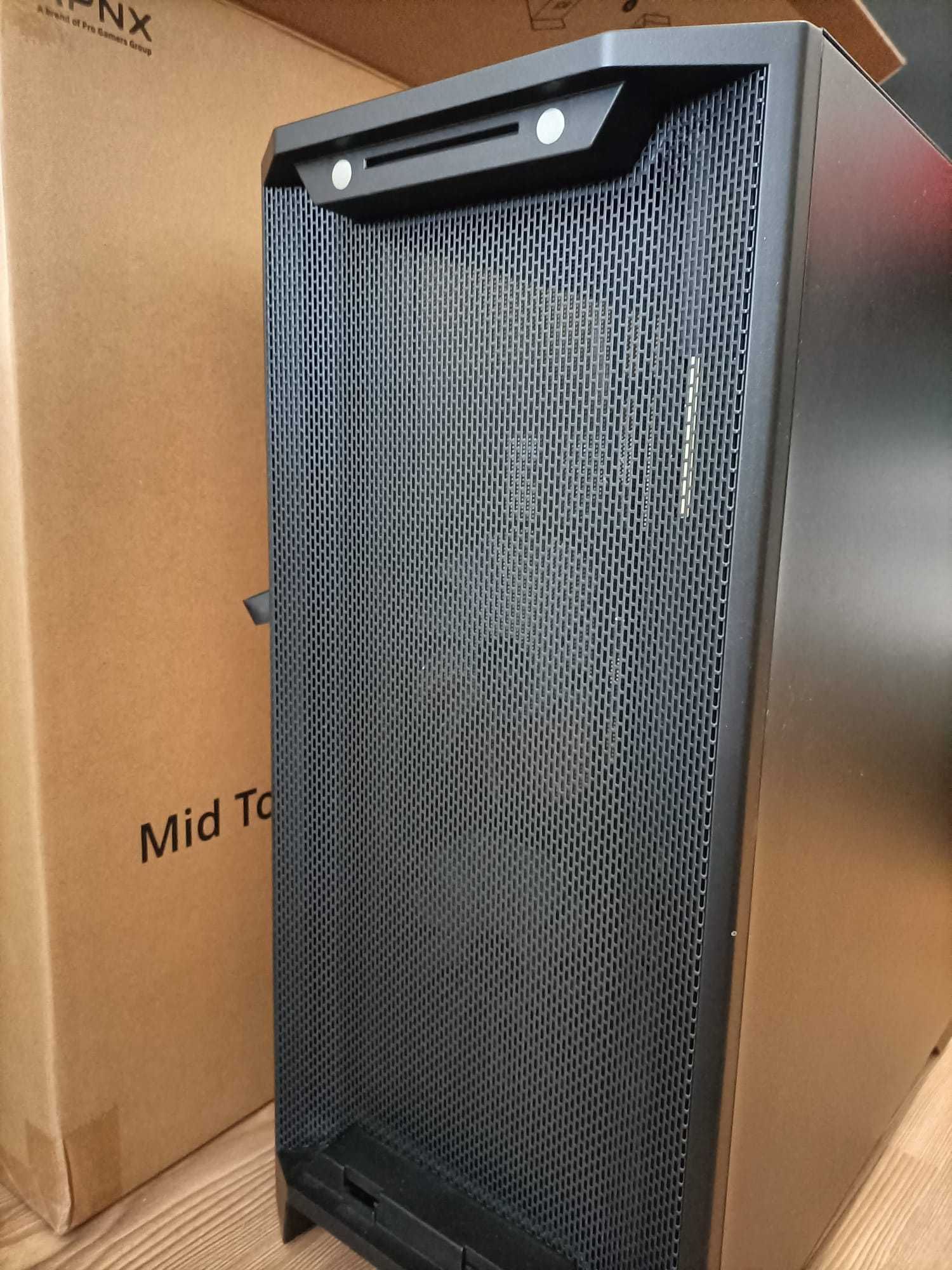 Caixa PC Forgeon Mithril ARGB Cristal Templado USB 3.2 preto