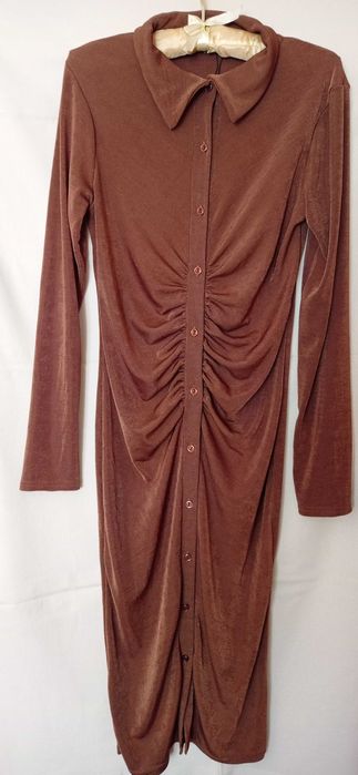 boohoo облегающее платье-рубашка