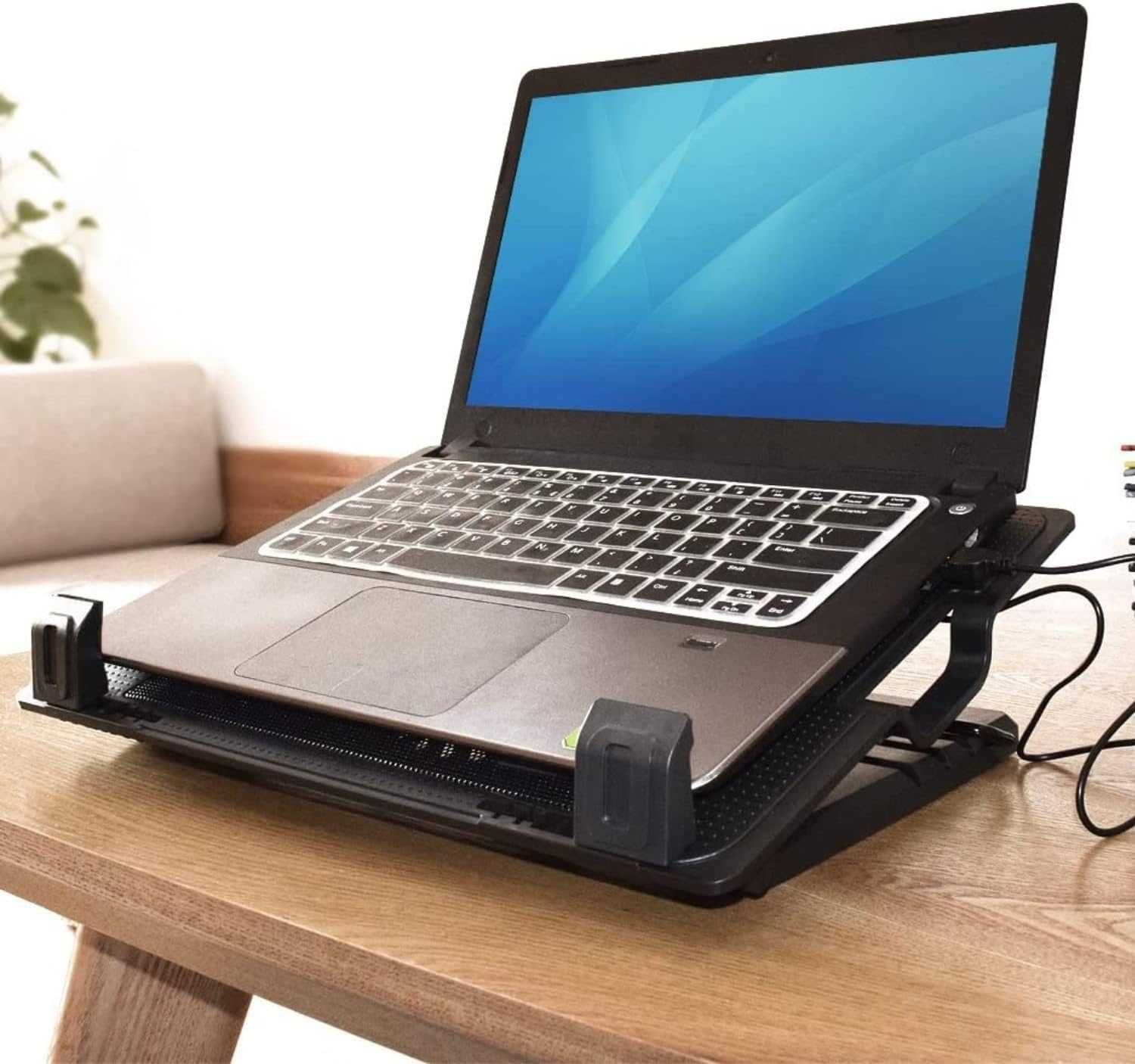 Cooler para portátil laptop 17" com/sem led refrigeração alumínio usb