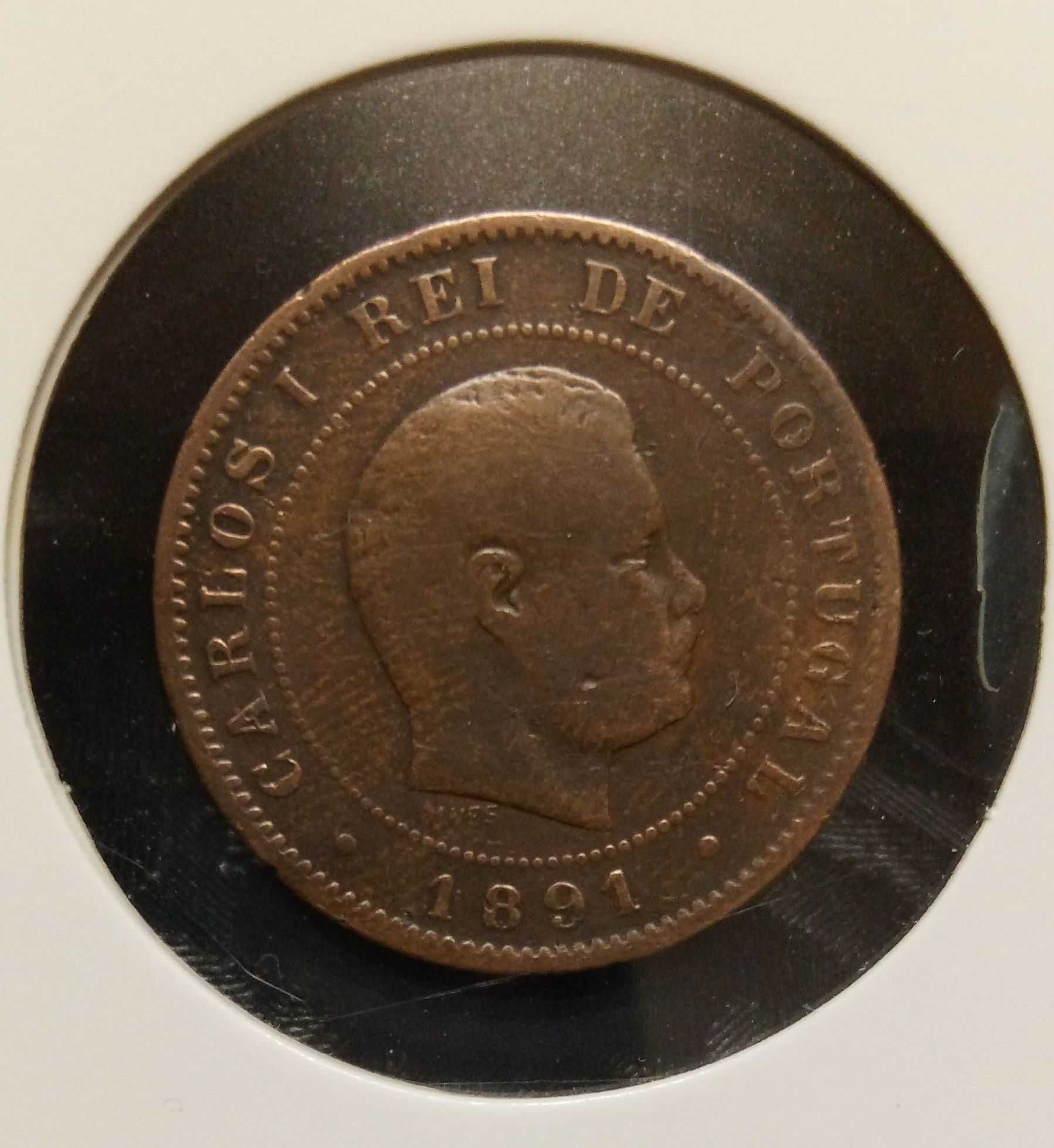 Moeda de rei d Carlos de 1891