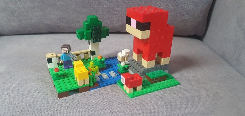 Lego minecraft farma owiec