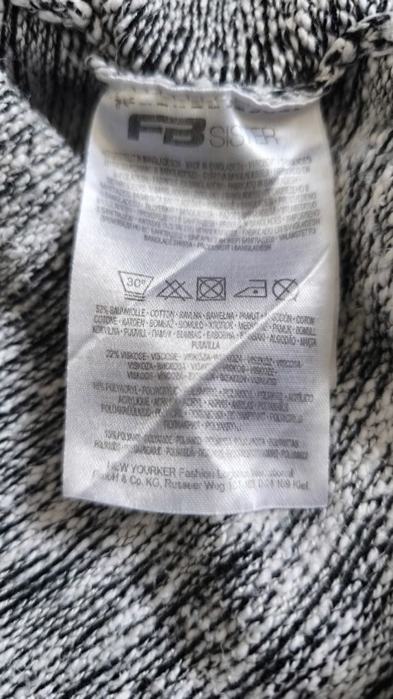 Kardigan damski narzutka damska sweter XS 34 S 36 frędzle boho