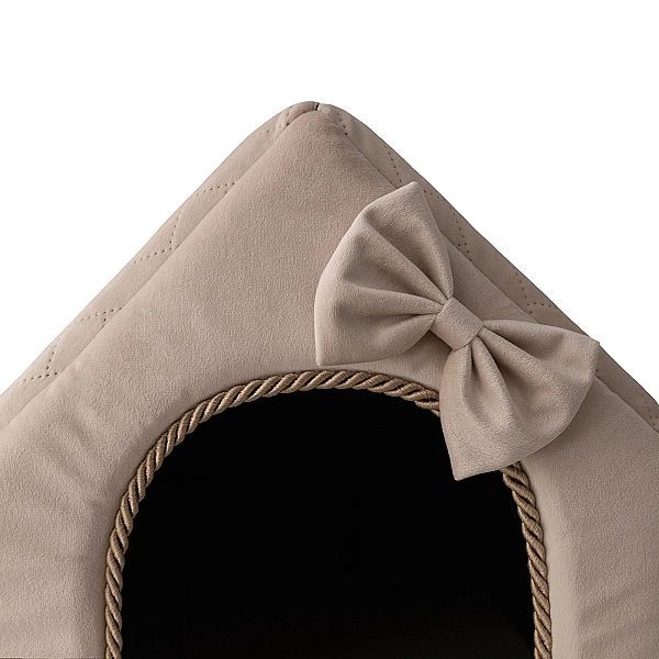 Legowisko domek prostokątny posłanie Royal Deluxe R:1 ŚMIETANKOWY 38x3