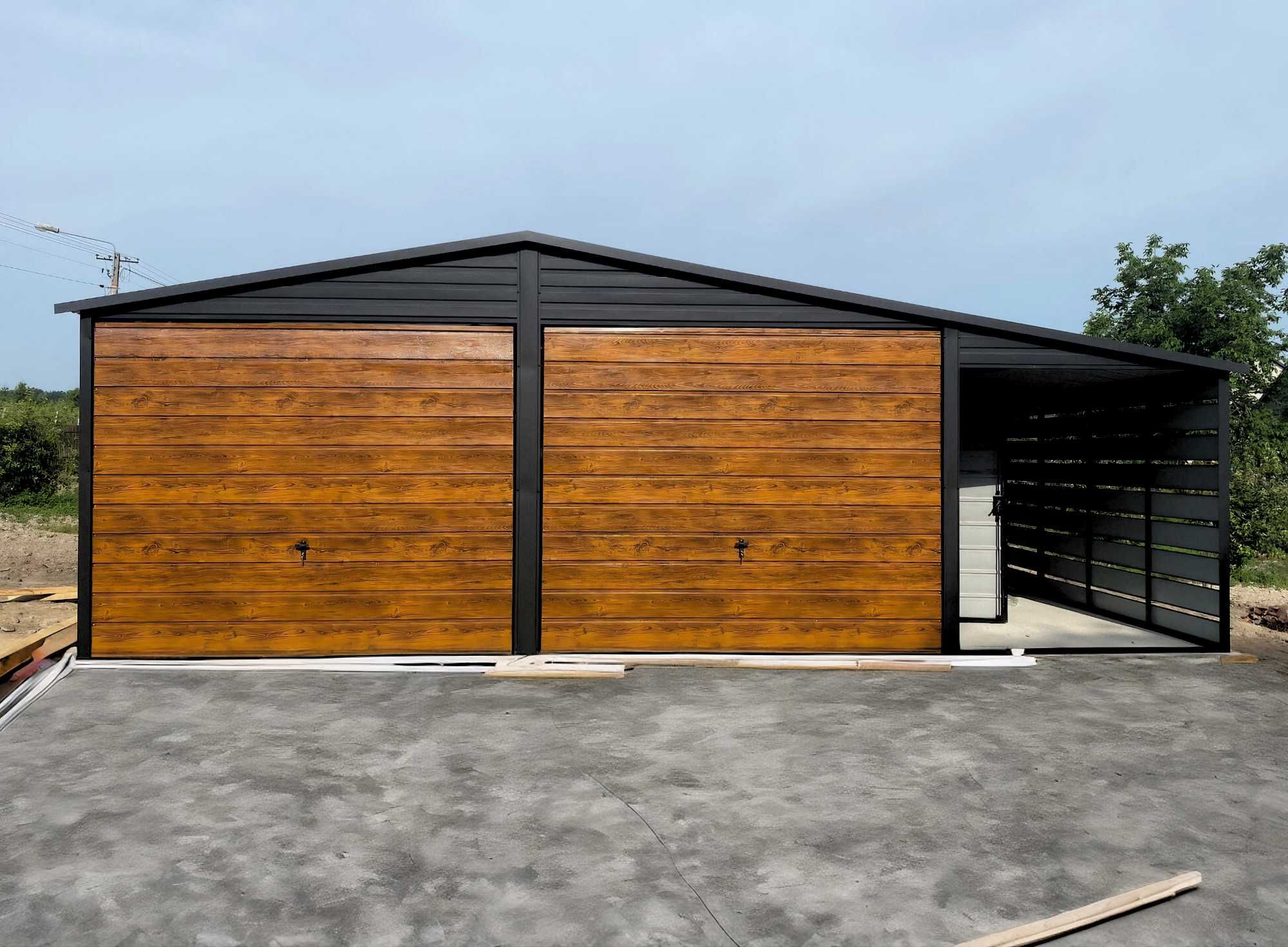 Garaż drewnopodobny garaz blaszany domek ogrodowy schowek 8x6m dostawa