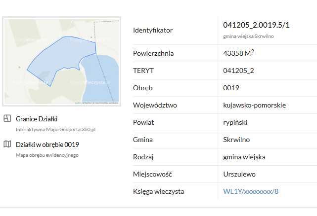 DZIAŁKA USŁUGOWA 3,17 ha Z linią Brzegową 54m Jezioro Urszulewskie