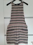 Wielokolorowa sukienka w kratę Tweed Pinafore z kieszeniami
