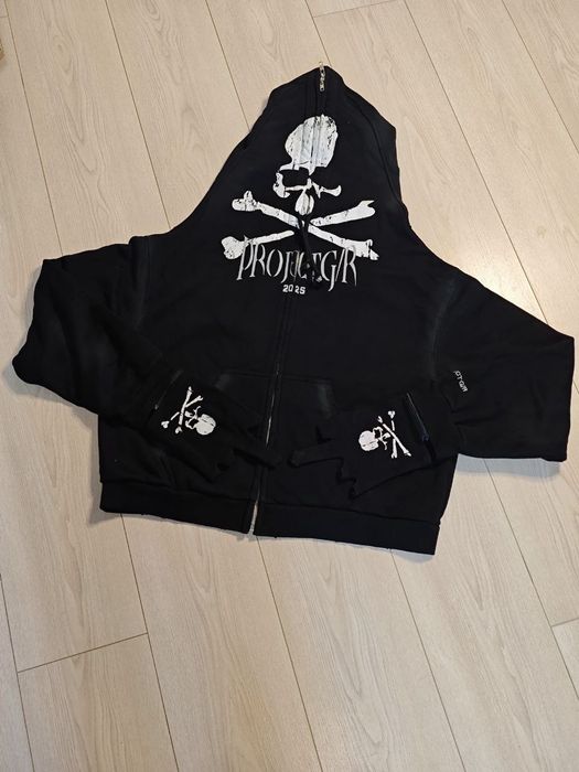 Grailz Project G/R x mastermind zip up hoodie черная кофта opium