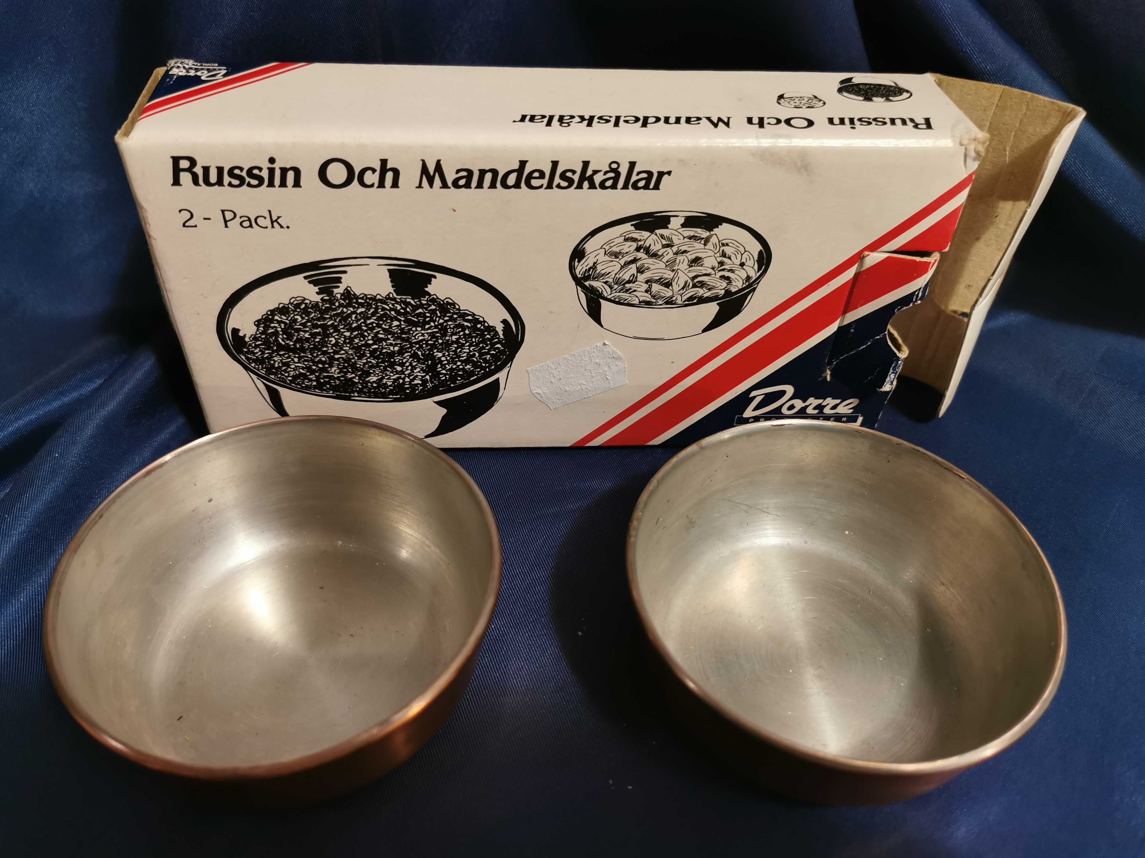 skandynawskie naczynia miedziane na  bakalie