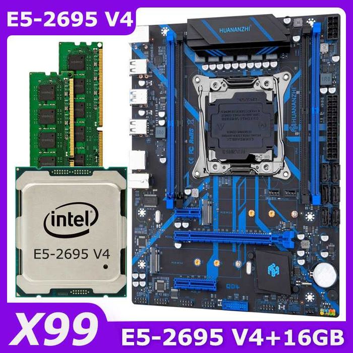 HUANANZHI X99 QD4 rev 2.0 / E5-2695 V4 / 16 gb ddr4