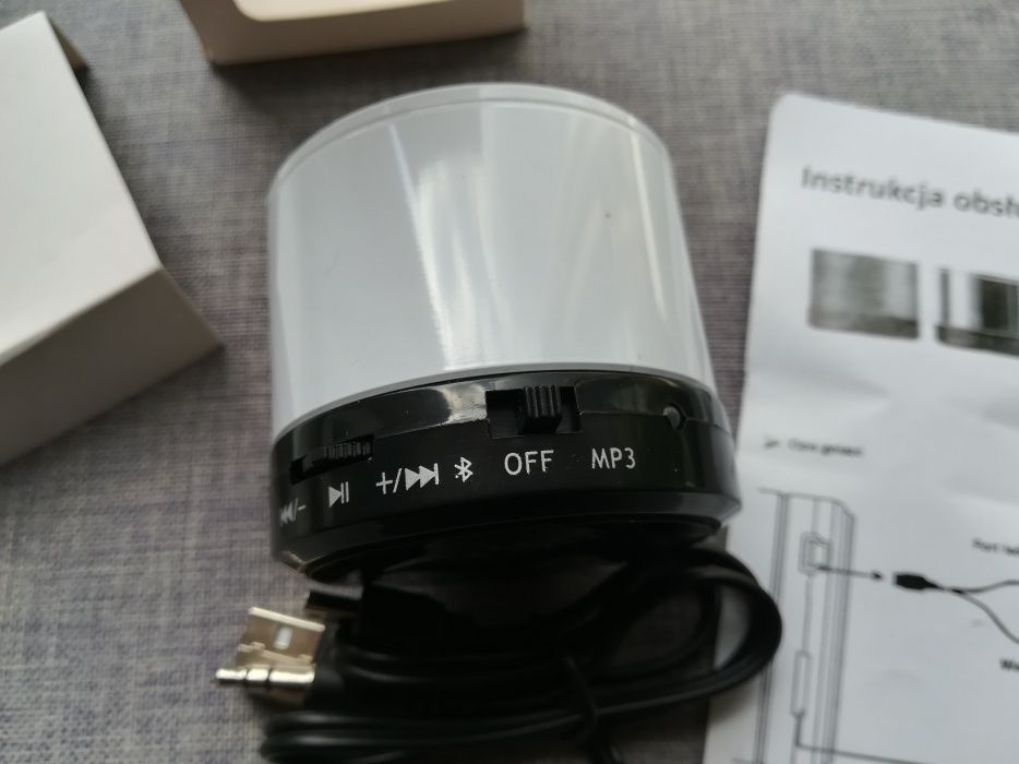 Głośnik bluetooth na kartę SD Micro + karta nowy zestaw