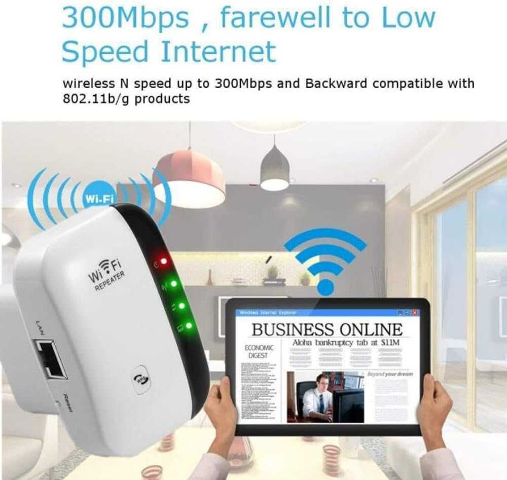 Wzmacniacz sygnału Wi-fi 300 mbps, 2,4 GHz