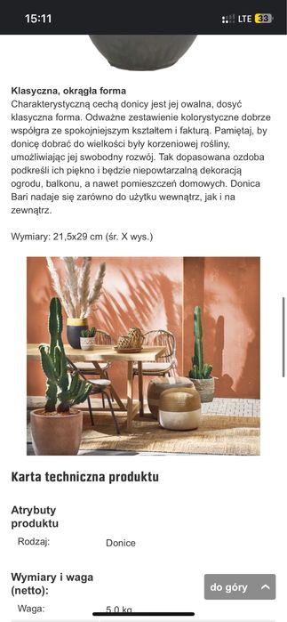 Doniczka oslonka obi postarzana duza