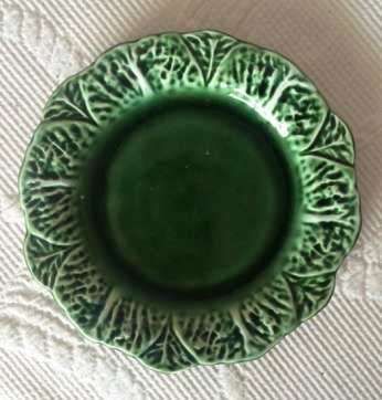 Taça e pires de porcelana Bordalo Pinheiro