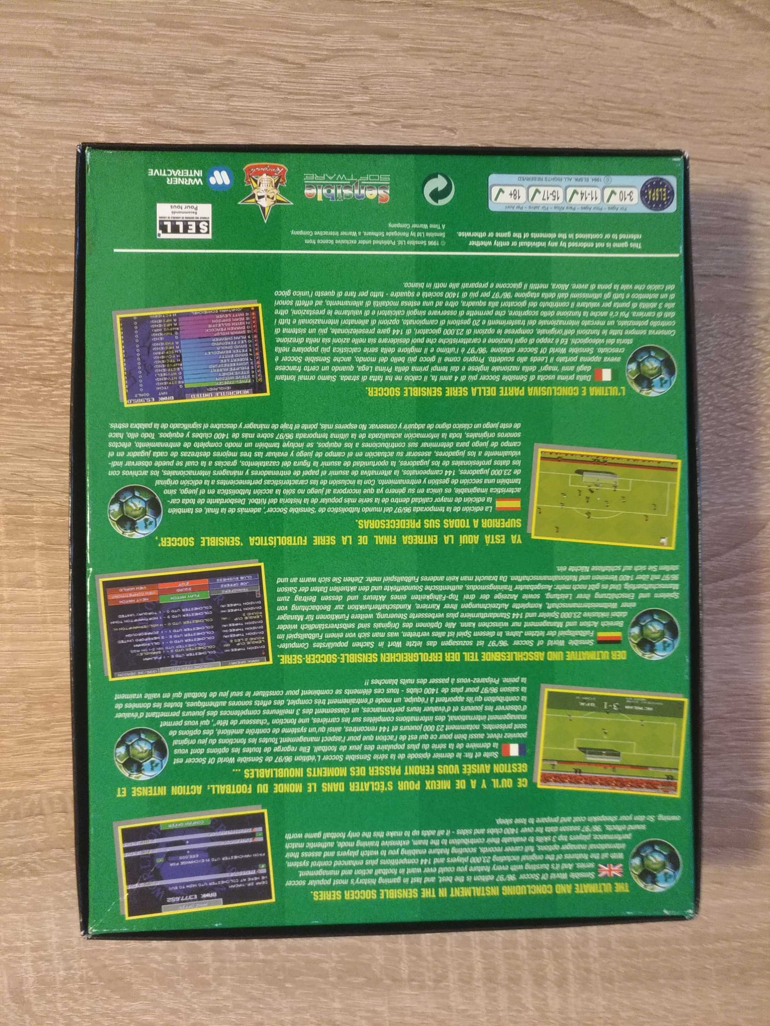 Sensible World of Soccer 96/97, SWOS - gra na komputer Amiga, sprawna