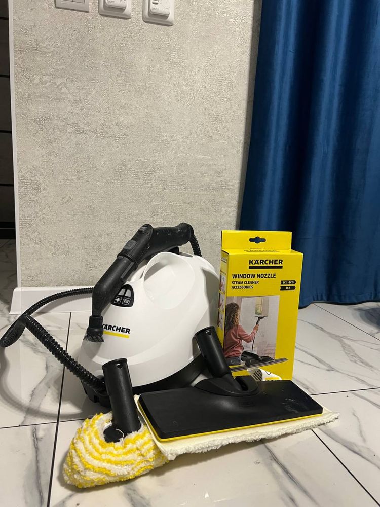 Пылесос для химчистки Karcher puzzi 8/1 и пароочиститель Karcher Sc 2