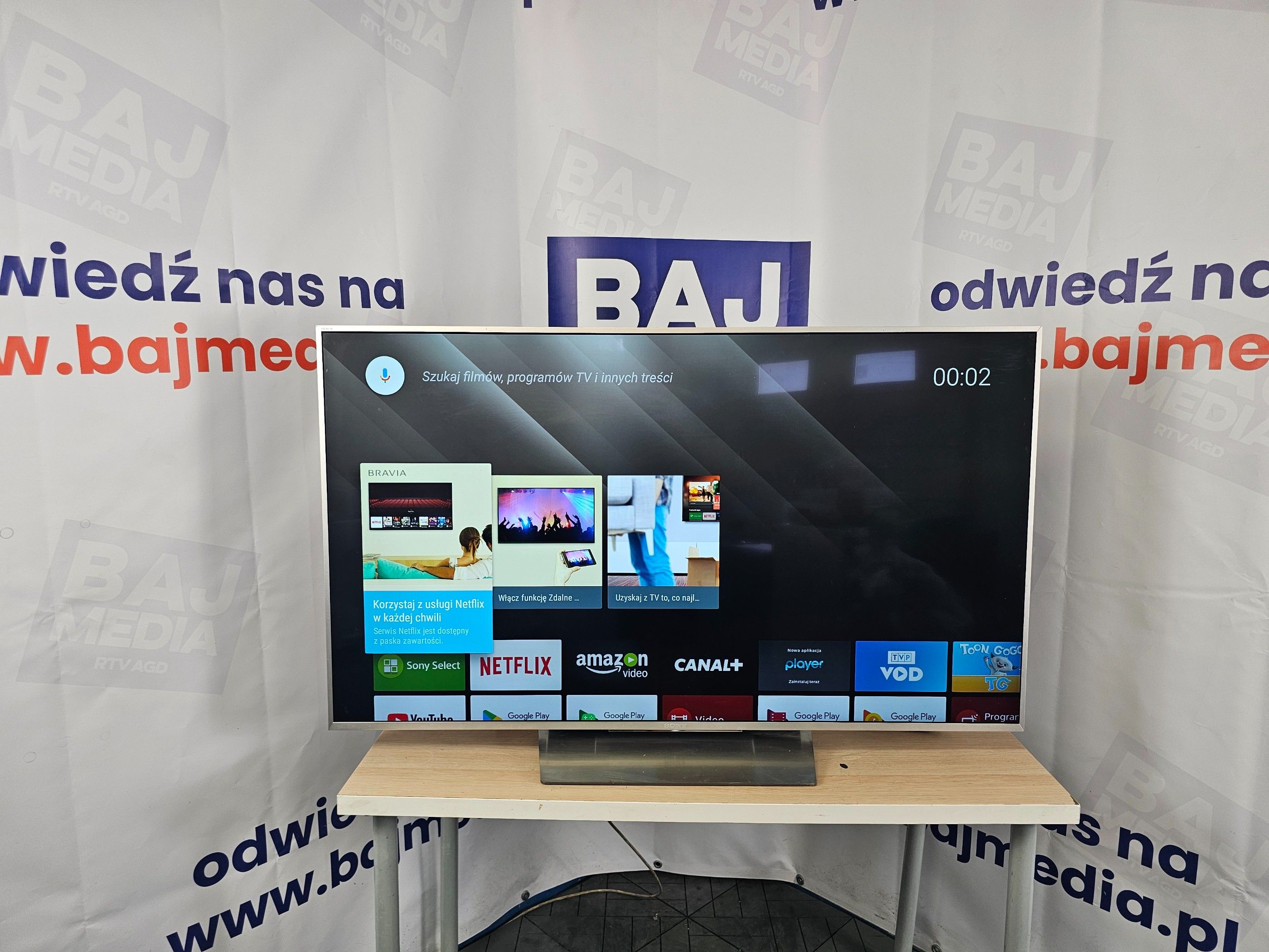 Telewizor Led Sony  55 Cali 4K Uhd Smart Tv /Dostawa / Gwarancja