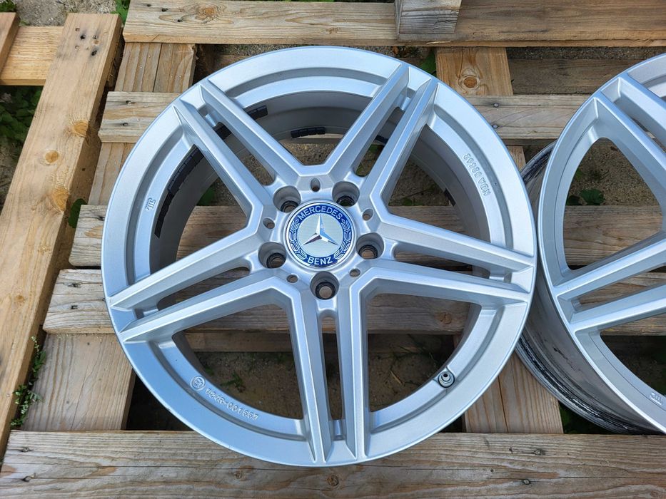 [1130] Felgi aluminiowe 17 cali MERCEDES 5x112 et44 6,5Jx17H2 CZUJNIKI