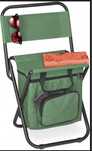 Relaxdays Taboret kempingowy z torbą Krzesło składane 60x35x35 cm