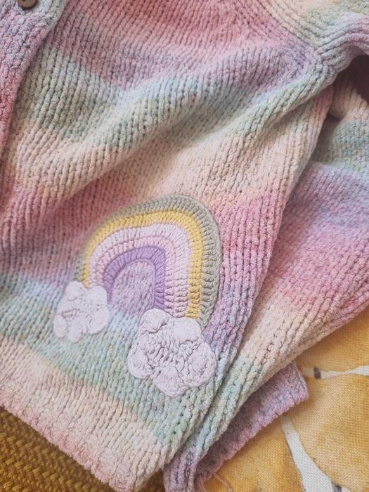 Sweterek Nex kolorowy tęcza 6,7 lat 122 cm