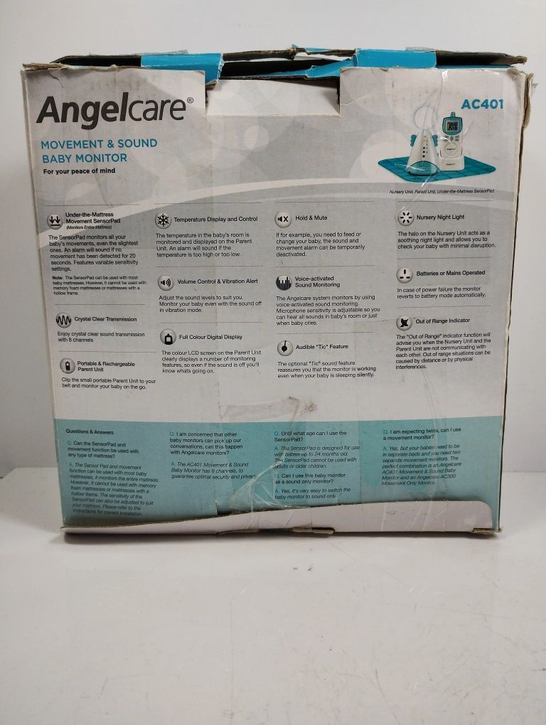 Angelcare Monitor Oddechu + Niania Ac-401