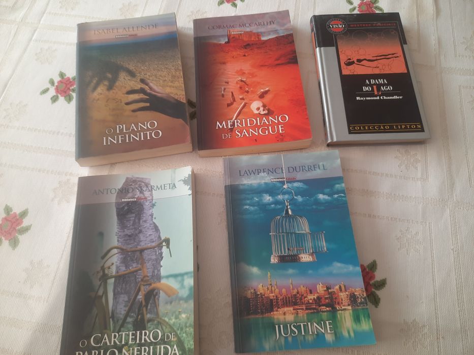 5 livros por 15  euros mais portes