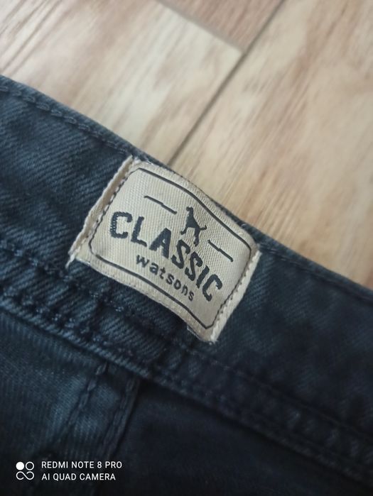 Czarne dżinsy męskie