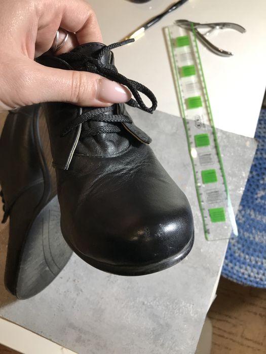 Шкіряні ботильйони на платформі / туфлі / кожанные ботильоны на платфо