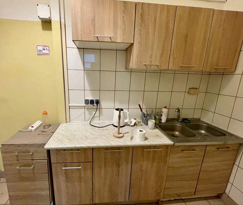 Meble kuchenne + zlewozmywak + syfon + kran + blat CENA ZA CAŁOŚĆ