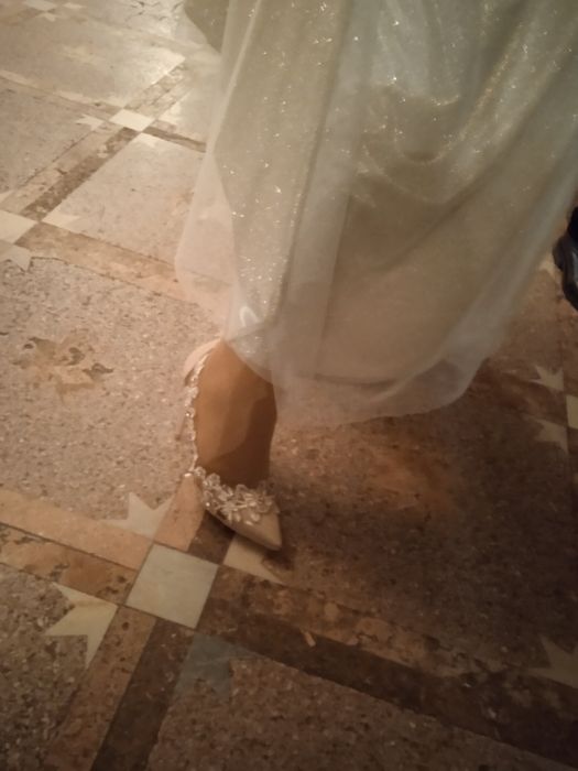 Свадебные, вечернее платье и туфли