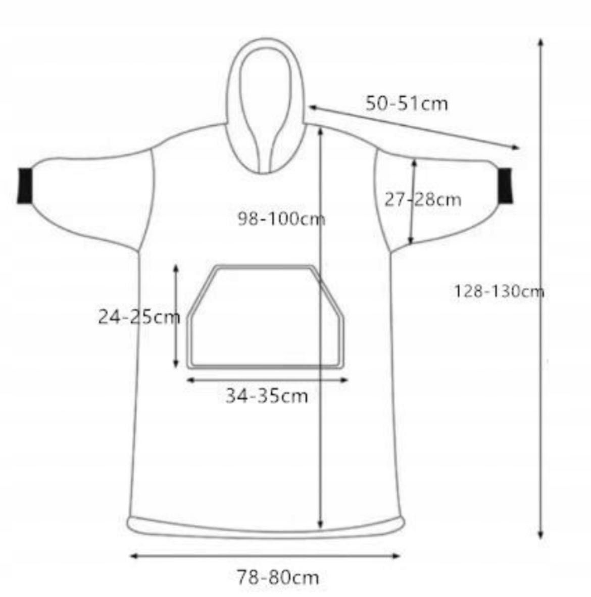 BLUZA KOC oversize CIEPŁA 2W1 gruba  XXL futrzak