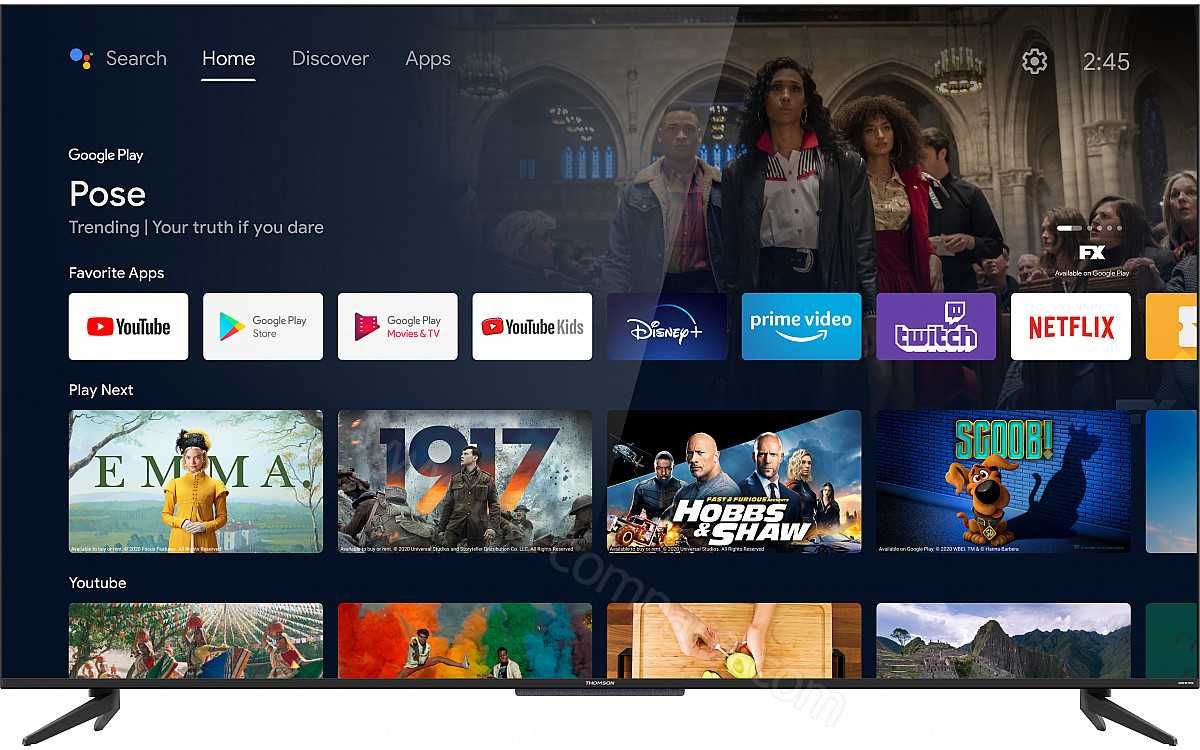 Thomson QLED 55" 4K UHD Android TV BT DVB-T2 HEVC 55UQ7000 Nowy Gwaran