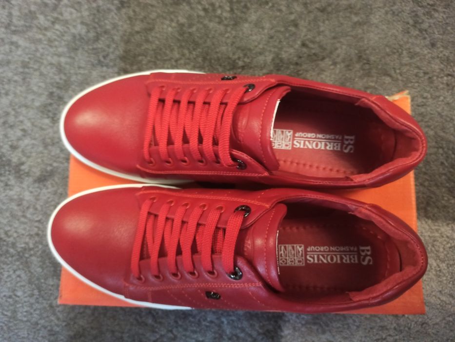 Чоловічі шкіряні кеди 45