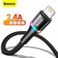 USB-кабель Baseus для iPhone, светодиоды