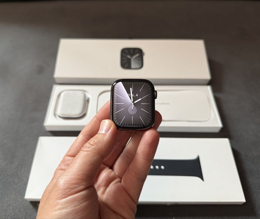  Apple Watch 9 Cellular 45mm I Szafir i stal nierdzewna I GPS+LTE I