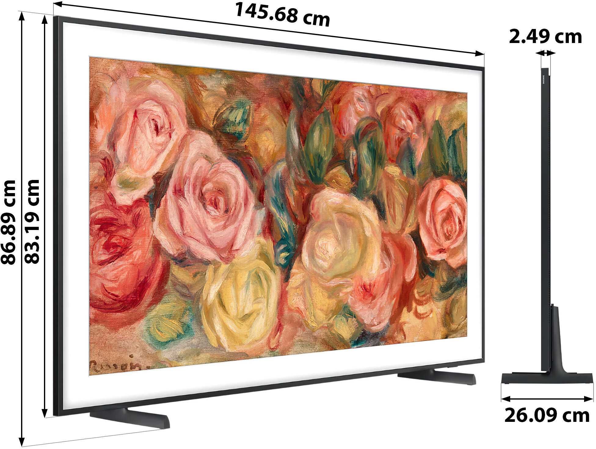 Nowy QLED Samsung The Frame 65 cali 4K UHD 120Hz hdr Smart WIFI gw24m