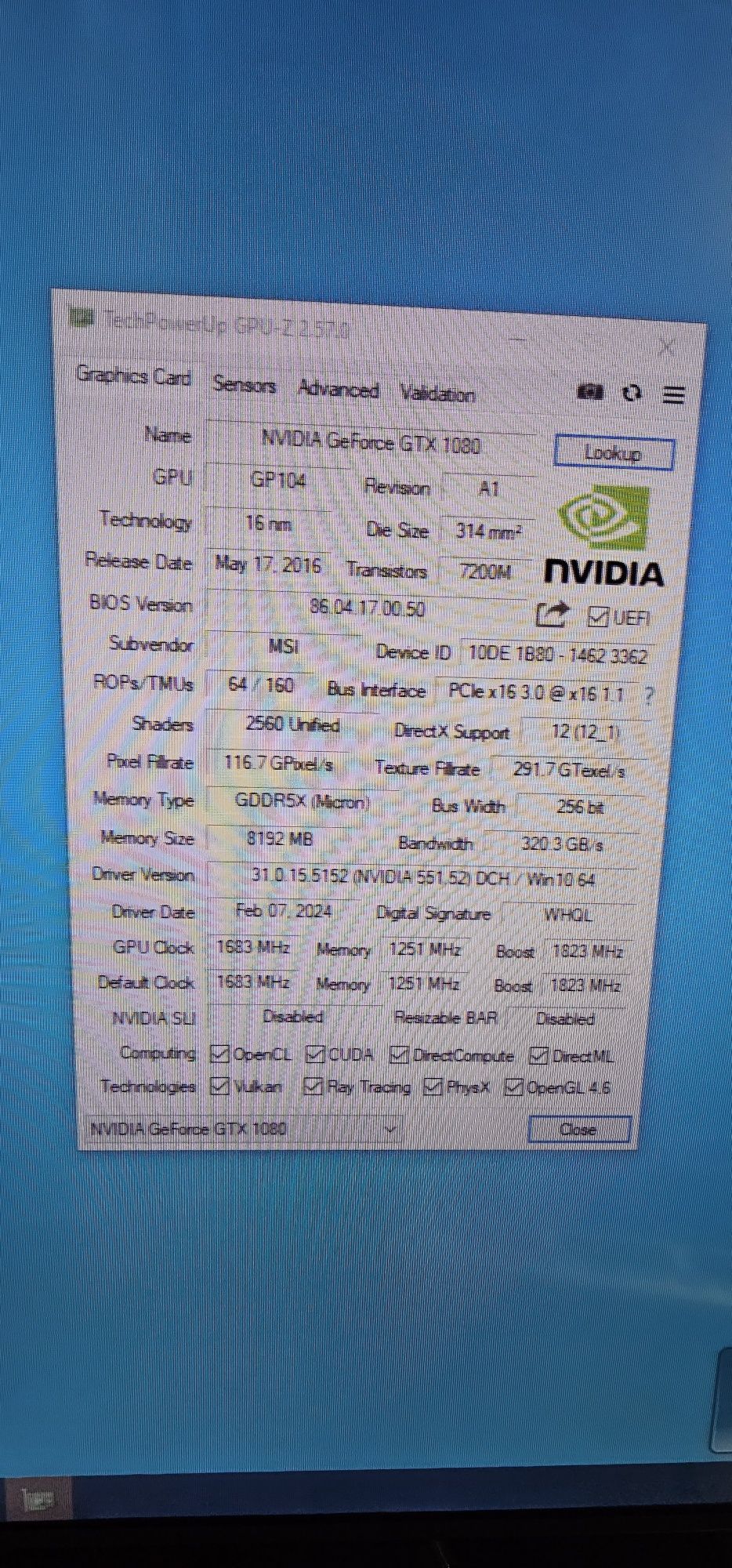 Продам игровой системный блок на i7 4770s и GTX_1080