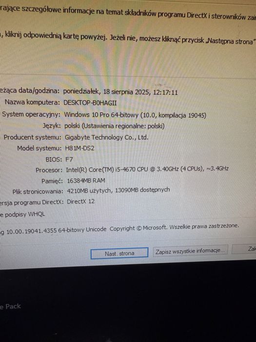 GAMINGOWY PC bogaty zestaw do gier