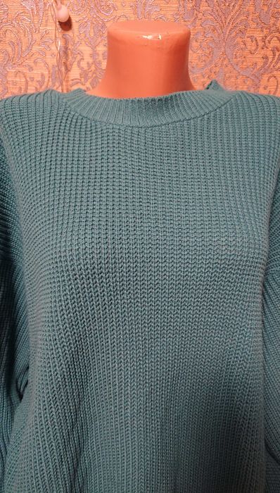 Красивый длинный свитер большой размер батал 54/56 кофта джемпер