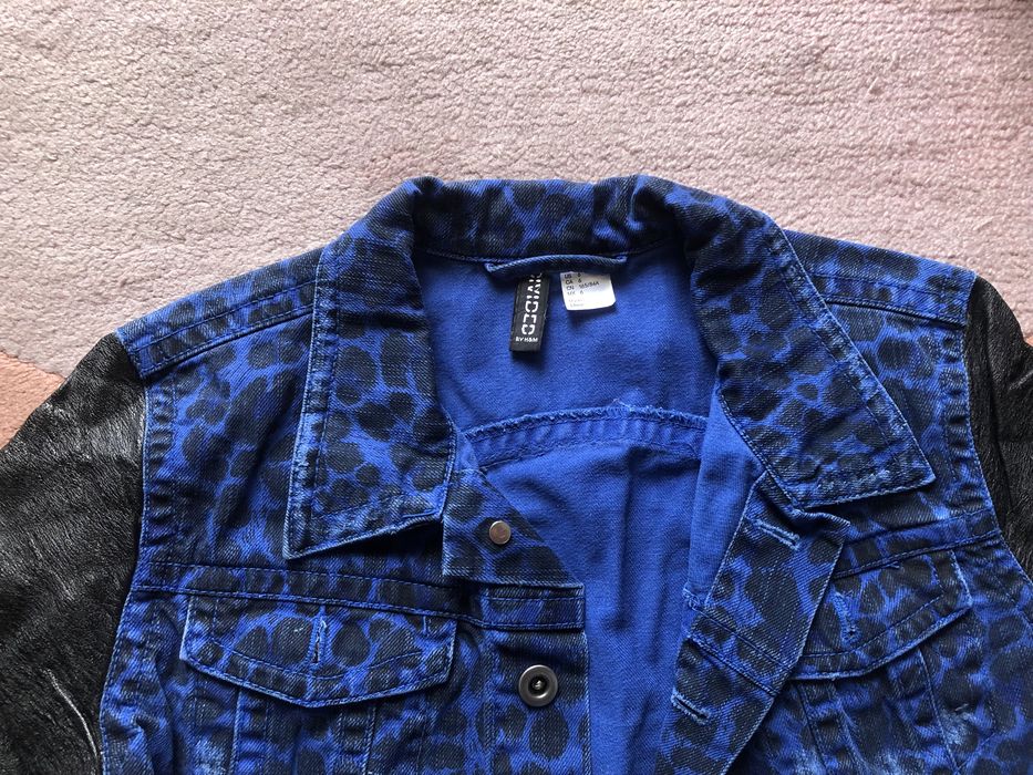 H&M krótka jeansowa kurtka S