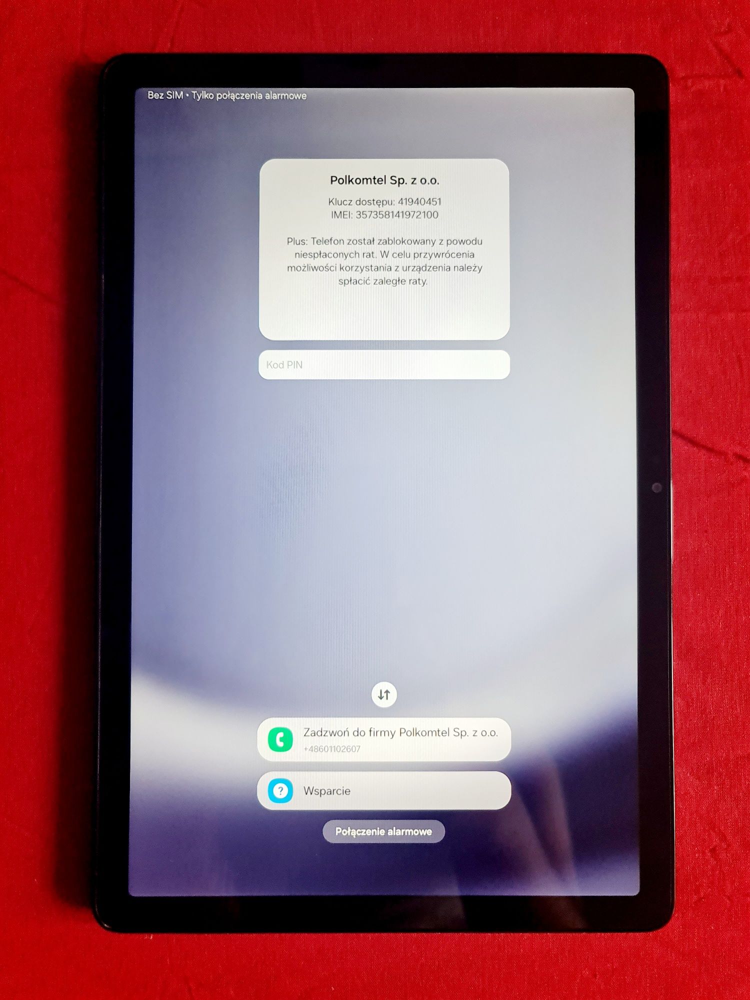 Tablet Samsung Galaxy Tab A9+ 5G wersja 8/128 GB (zablokowany) plus do