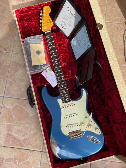Fender 1963 Stratocaster Aged Lake Placid Blue Heavy Relic Custom Shop