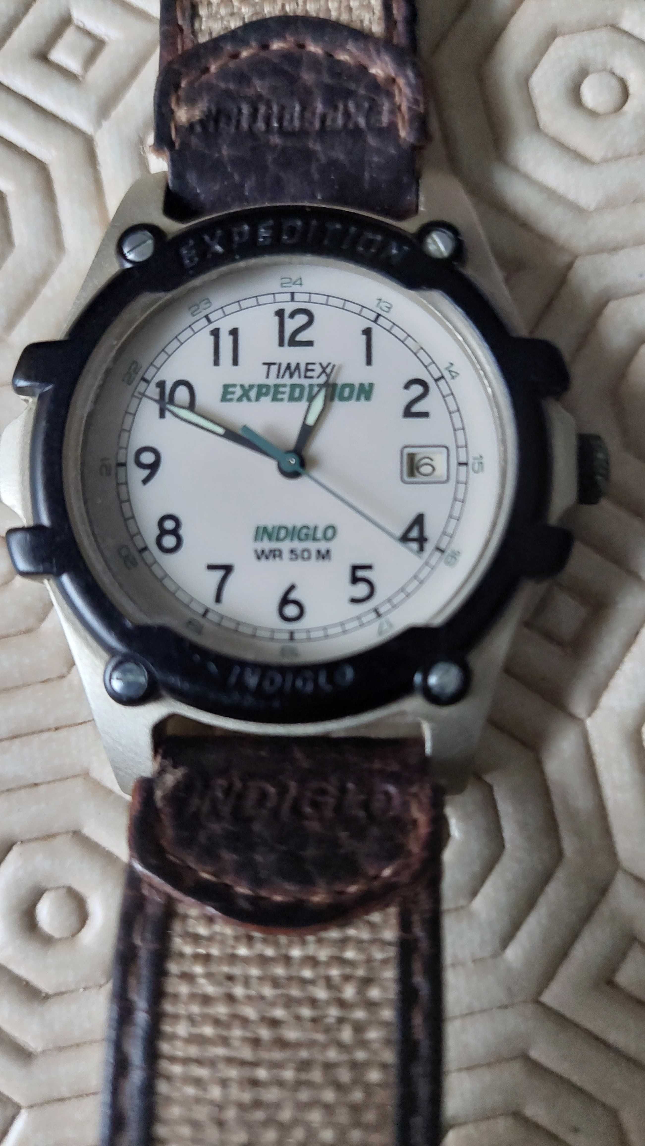 Relógio Raro Vintage Timex Men Expedition Indiglo