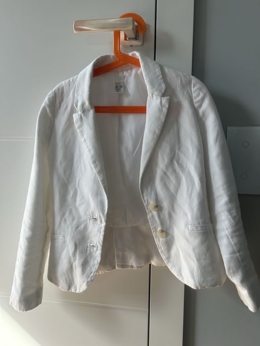 Letnia lniana marynarka dla dziewczynki ZARA Kids rozm. 140