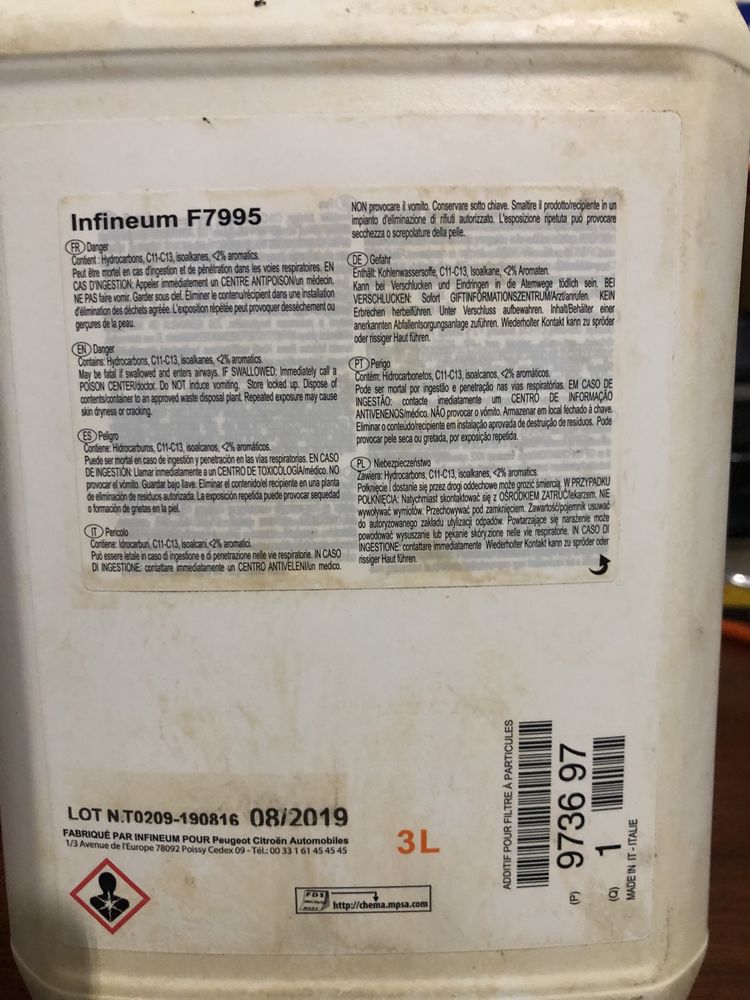 Aditivo Filtro de Particulas (Eolys) PSA