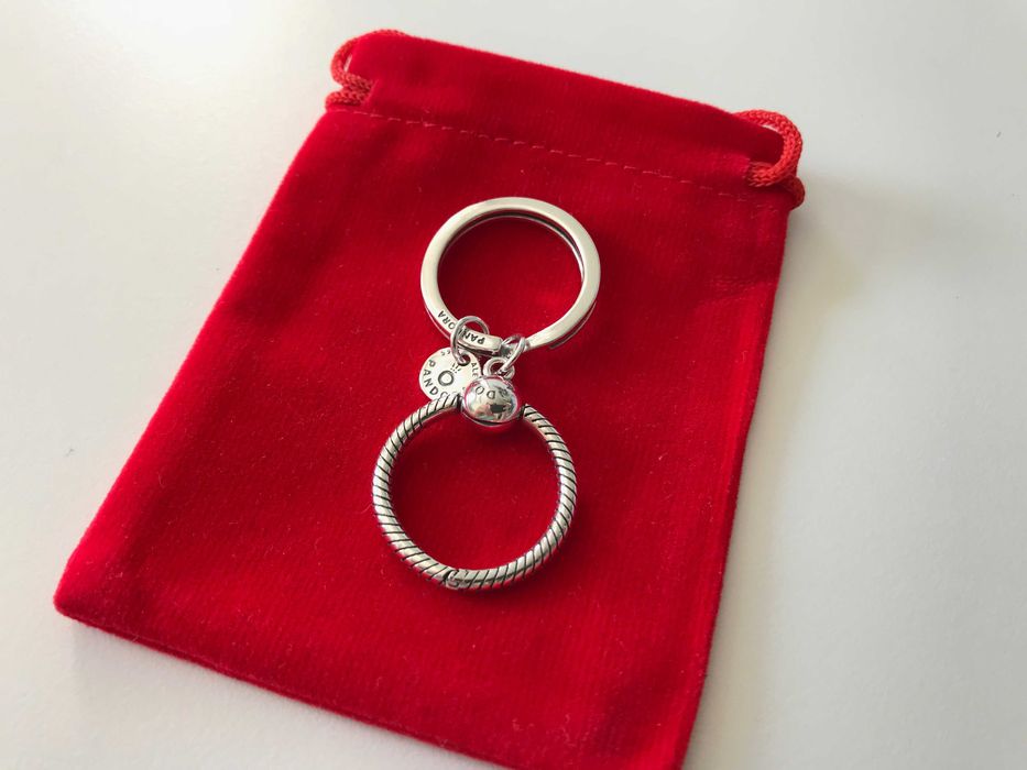 Porta Chaves Pandora em Prata de Lei 925 Novo